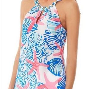 Lilly Pulitzer She she shells Rohan halter top